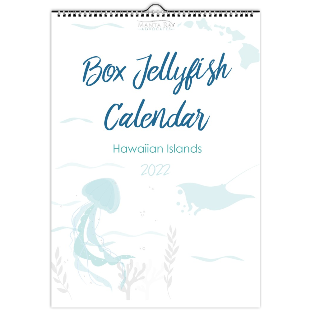 Box Jellyfish Wall Calendar 2022 - Manta Ray Advocates Hawaii